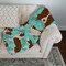 Edge Collections - 50" x 60" - Multicolor - Border Collie Quilted Blanket Throw - 1 Piece